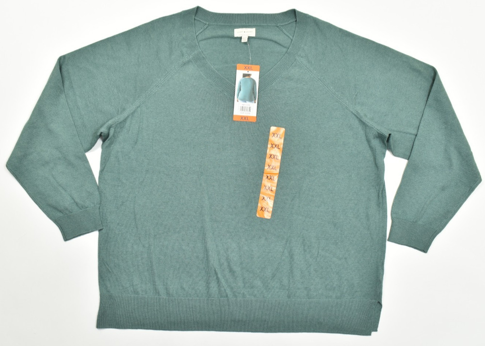 Lucky Brand Men's Size 2XL Green Blue Long Sleeve Sweatshirt
